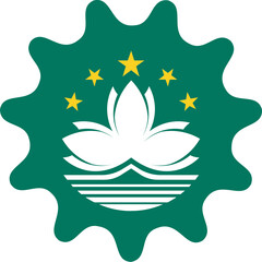 Macau Flag Smooth Sides Icon