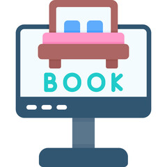 Online Hotel Reservation Icon