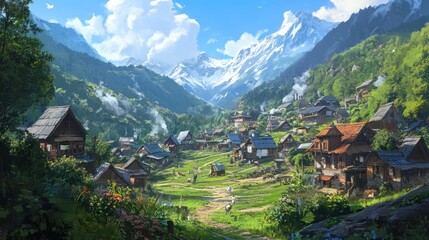 Mountain Village Serenity