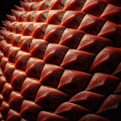 Fototapeta premium Salak (Salacca zalacca) A macro photograph of the rare Salak, or snake fruit, highlighting the scaly, reddish-brown skin.