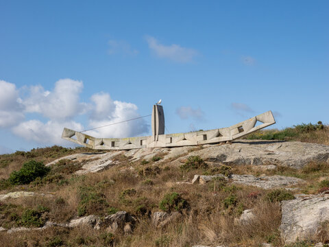 A Coru&ntilde;a, Spain. August 5, 2024. Hydra of Lerna Monument by Fidel Go&aacute;s Mendes at A Coruna