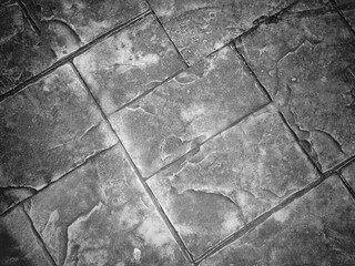 Black and white grunge concrete texture background