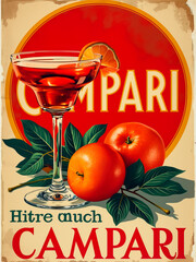 Campari vintage poster