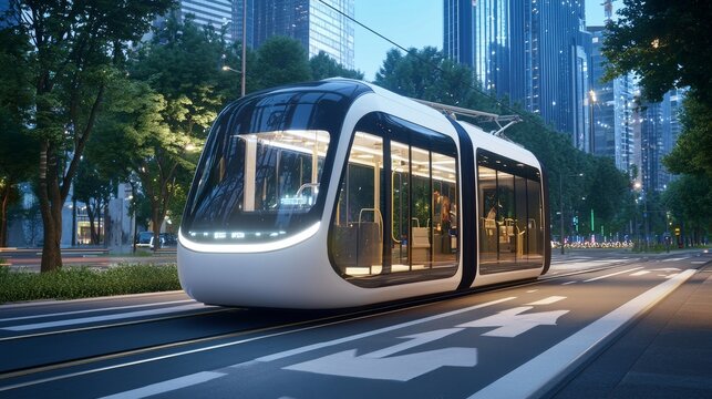 Public transportation that is autonomous in the future makes city commutes easier