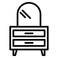 Dressing Table Vector Icons