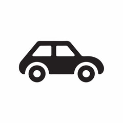 Car icon vector silhouette image