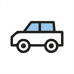illustration of a vector car icon 
