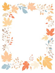 autumn leaves frame