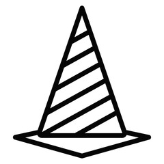 Road Cone Vector Icons
