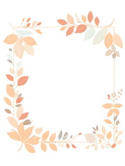Obraz premium autumn leaves frame