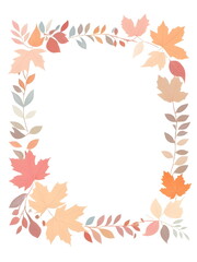 autumn leaves frame