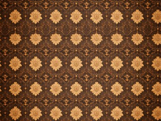 Intricate floral pattern on dark background