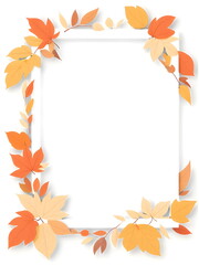 autumn leaves frame