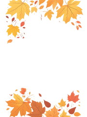 autumn leaves frame