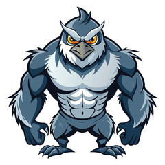 Fototapeta premium eagle owl cartoon