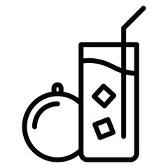 Obraz premium Orange Juice Vector Icons