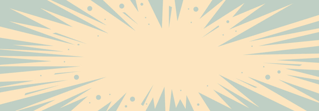 Vintage light blue yellow carnival background, 
Abstract blast explosion starburst pop art background, 
zap excitement, comic, circus, retro background, 
comics star burst rays, lightning bolt, vector