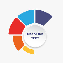 Modern circle infographic design