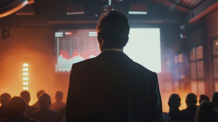 Professional Man Presenting in Tailored Suit