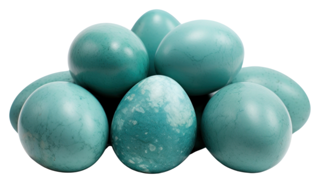 PNG Emu blueish green eggs turquoise food white background.