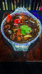 black pepper beef hot plate