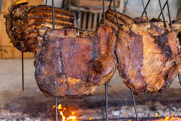 Costela no fogo de chão