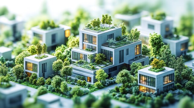 urban project planning green sustainable design creating eco friendly spaces promoting energy efficiency ,integrating renewable energy sources for low impact urban environment generative ai