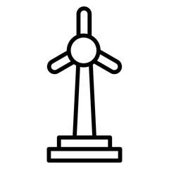 Obraz premium Windmills Vector Icons