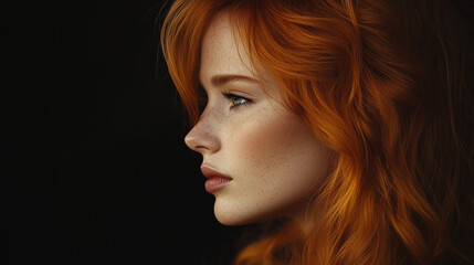 Fototapeta premium Red-Haired Woman