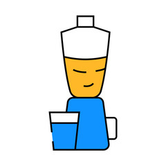 blender kitchen equipment line icon vector. blender kitchen equipment sign. isolated symbol illustration