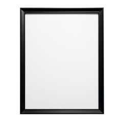 Realistic thin photo frame mockup. Simple clean portrait large a3, a4 artistic frame mock-up...