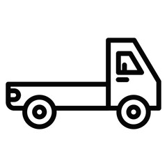 Pickup Truck Vector Icons