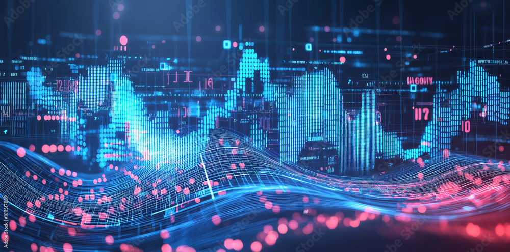 Aufkleber abstract digital data background. can be used in the description of network abilities, technological