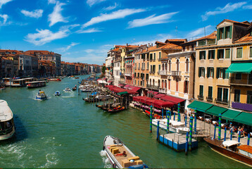 Venice - The Grand Canal seen from Rialto bridge