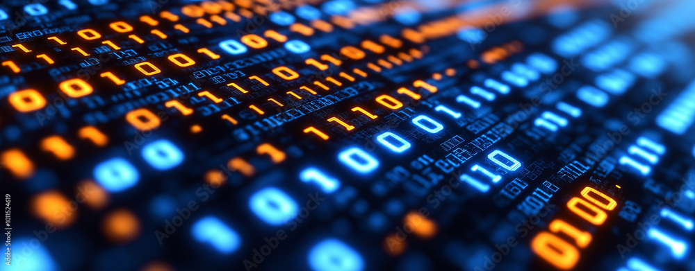 Poster abstract digital data background. art can be used in the description of network abilities, technolog