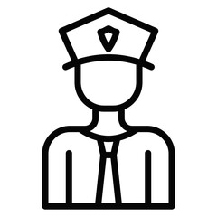 Police Officer Vector Icons