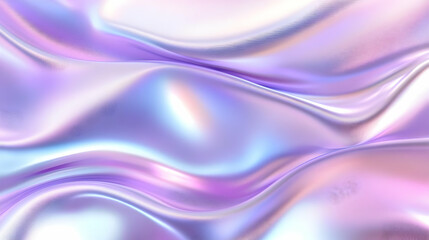 Pastel Holographic Abstract Wavy Background Design