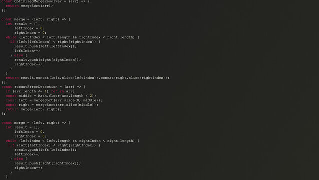 Hacker Writing Code on IDE Screen