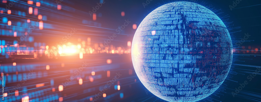 Aufkleber abstract digital data background. art can be used in the description of network abilities, technolog
