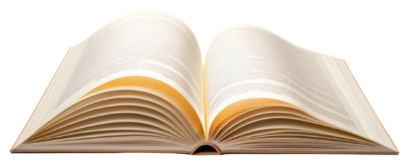PNG An Open book with a turning page publication reading open.