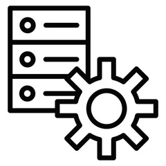 Database Settings Vector Icons