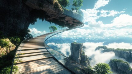 Glass Staircase to the Sky