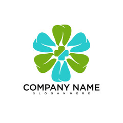 professional dental care logo for a healthy and confident smile