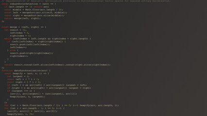 Dark IDE Interface with Random Code Lines