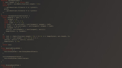 Random Hacker Code on Dark IDE Screen