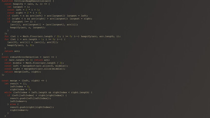 Random Hacker Code on Dark IDE Screen