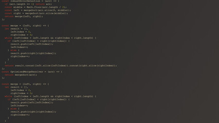 Random Hacker Code on Dark IDE Screen