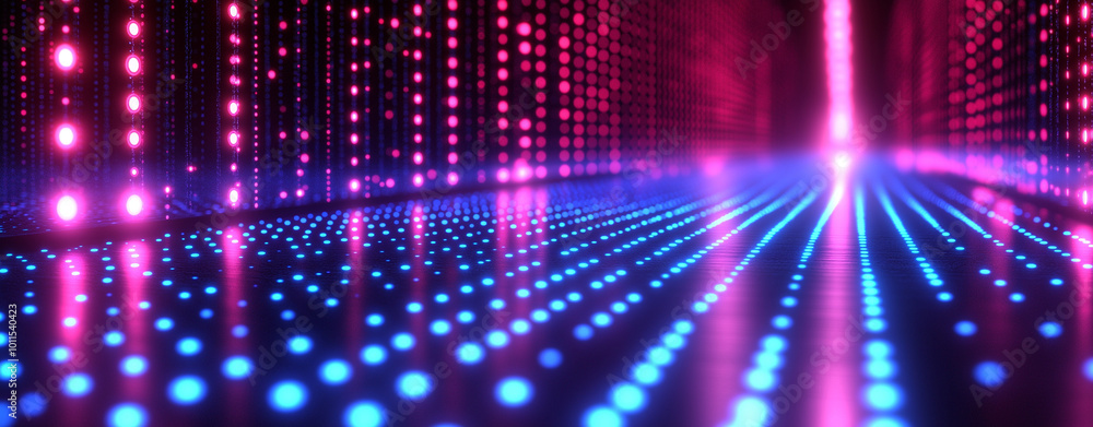 Poster digital background perfect for tech processes, neural networks, artificial intelligence, data transf