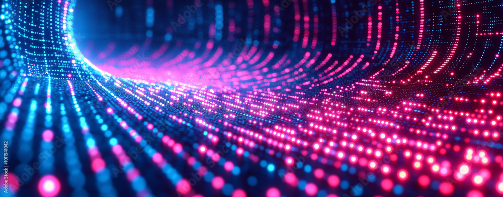 Poster digital background perfect for tech processes, neural networks, artificial intelligence, data transf