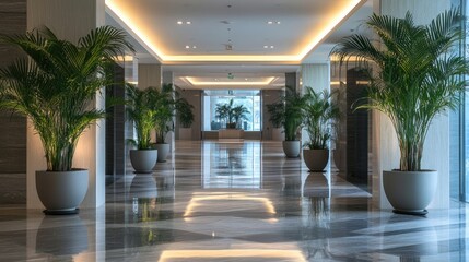 Modern Hotel Lobby Interior